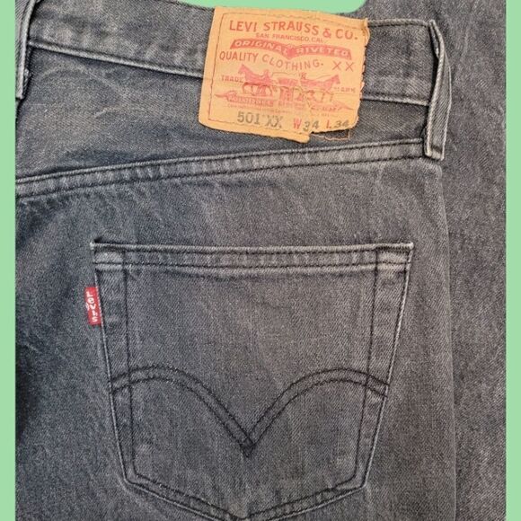 Levi's 501 XX Red Tab Loose Wrinkle Gray W32 L32 - Picture 7 of 8